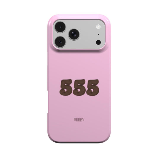 iPhone-Hülle mit schlichtem Design Farbe: Rosa – 555 iPhone MagSafe