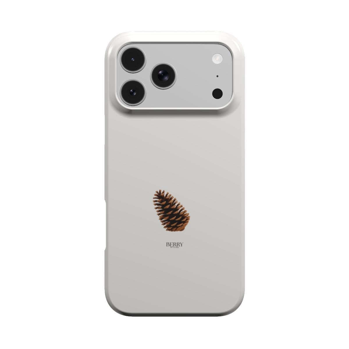 Coque pour iPhone avec design décoratif – Lil' Pine Cone