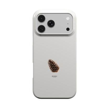 Coque pour iPhone avec design décoratif – Lil' Pine Cone