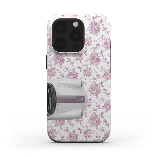 Rosa iPhone-cover med rosemotiv, design Cabriolet dreams