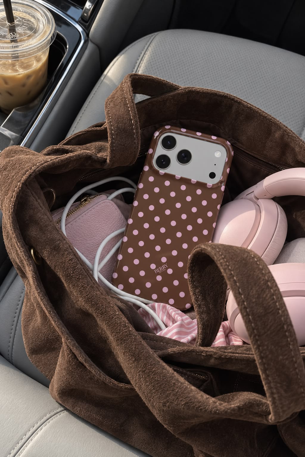 iPhone-skal med stilren design – Strawberry Mocha