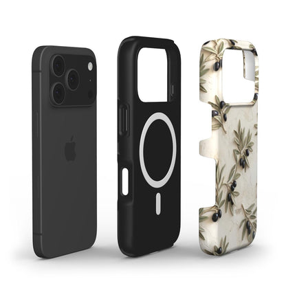 Custodia per iPhone con motivo decorativo – Olive iPhone MagSafe