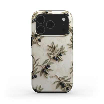 Custodia per iPhone con motivo decorativo – Olive iPhone MagSafe