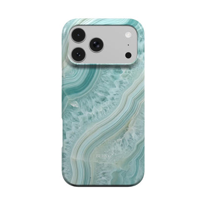 Aqua – レッドの装飾模様のiPhoneケース