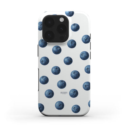 iPhone-skal med rosettmotiv färg: blå – Blueberry Kisses Clean