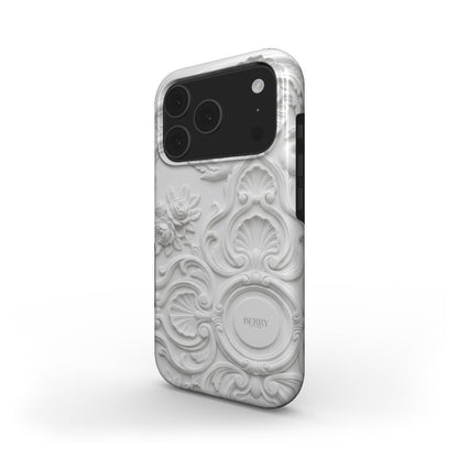 iPhone-Hülle mit dekorativem Muster – Ivory Stucco iPhone MagSafe