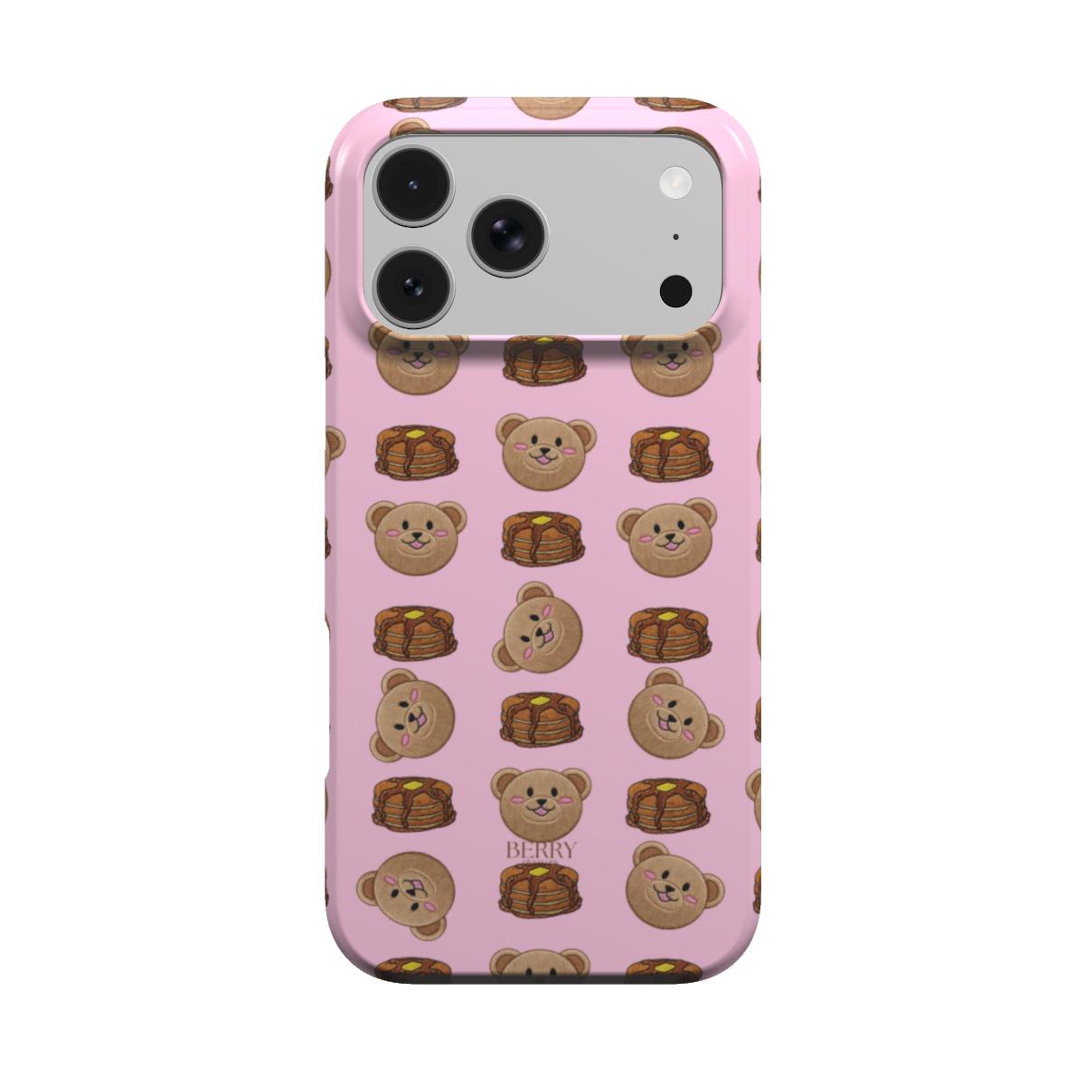 Coque pour iPhone avec design décoratif couleur : rose – Sweet Pancake