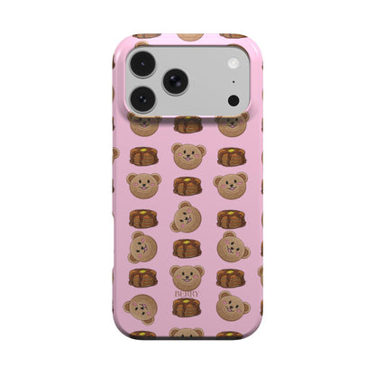 Coque pour iPhone avec design décoratif couleur : rose – Sweet Pancake