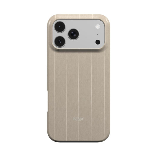 iPhone-Hülle mit dekorativem Design Farbe: Beige – Beige suit