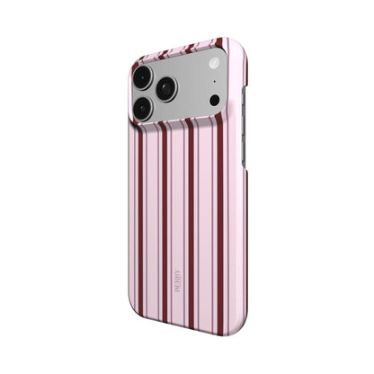 Bordeaux iPhone-cover med stribet design, design Pink Fifth