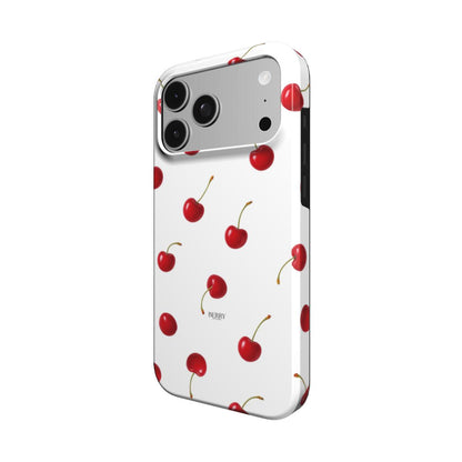 Funda para iPhone con motivo de cerezas para un estilo personal – Cherry Kisses Clean