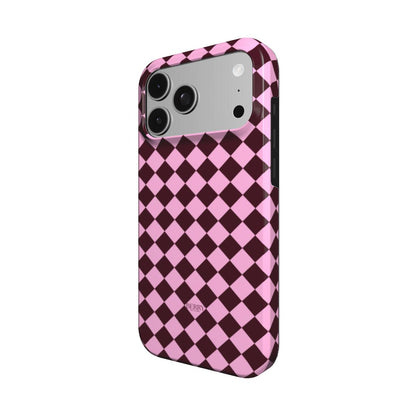 iPhone-skal med stilren design färg: vinröd – Pink Avenue