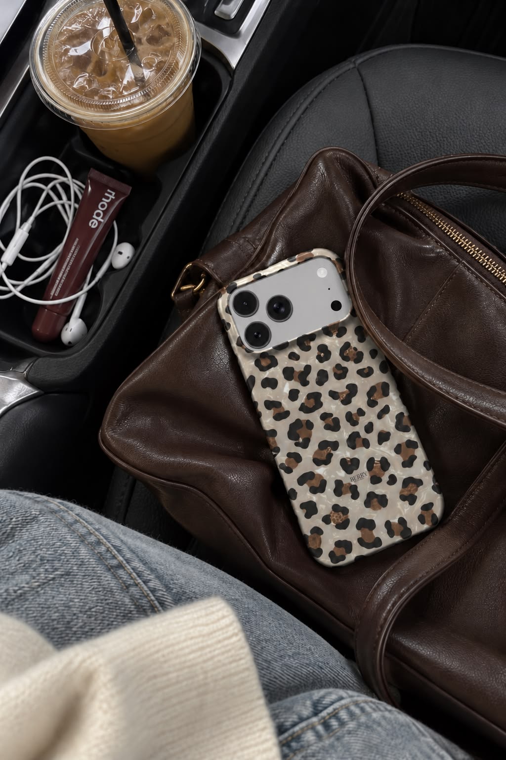 iPhone-hoesje met luipaardprint – Wet Leopard