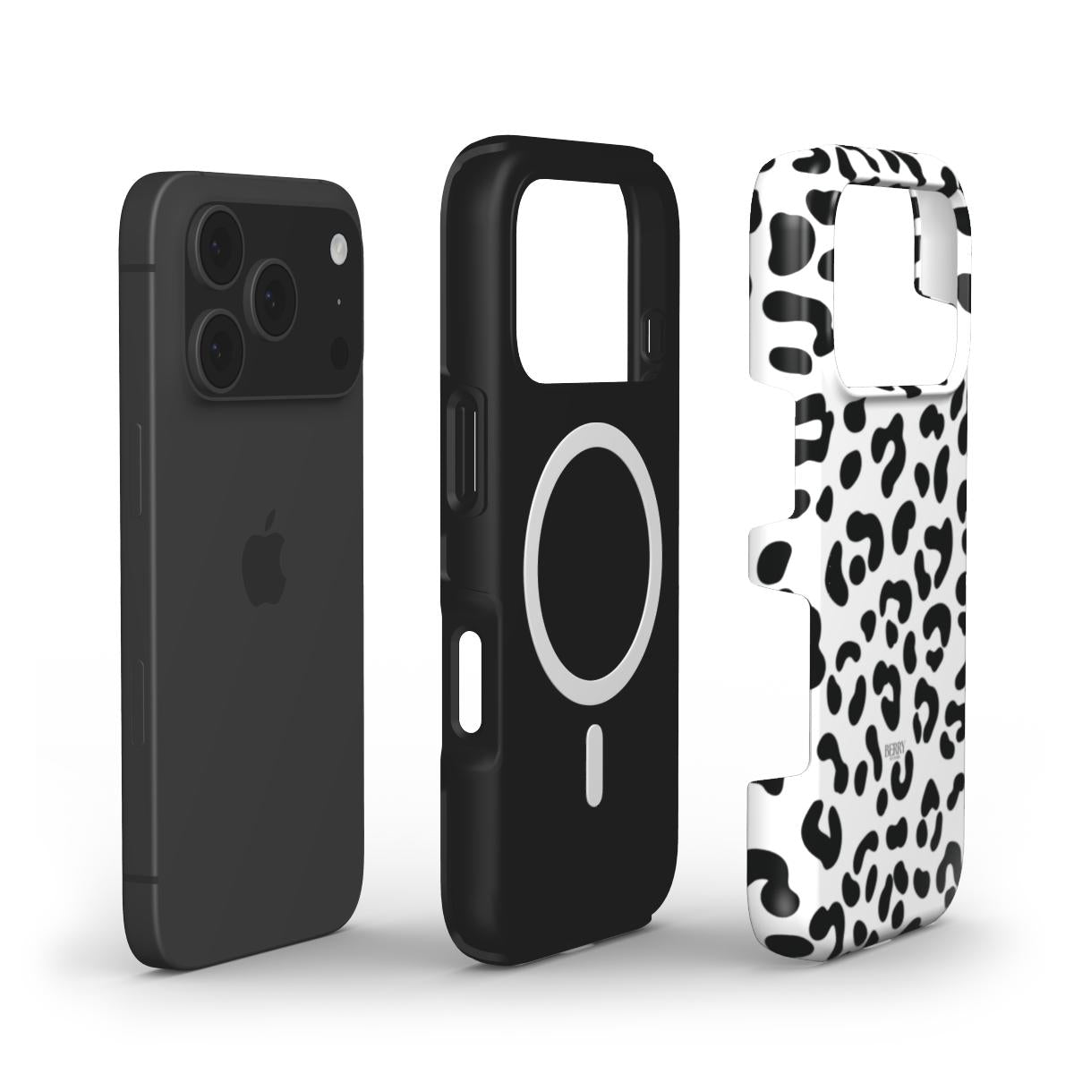 Coque pour iPhone avec imprimé léopard pour un style personnel – White Leopard