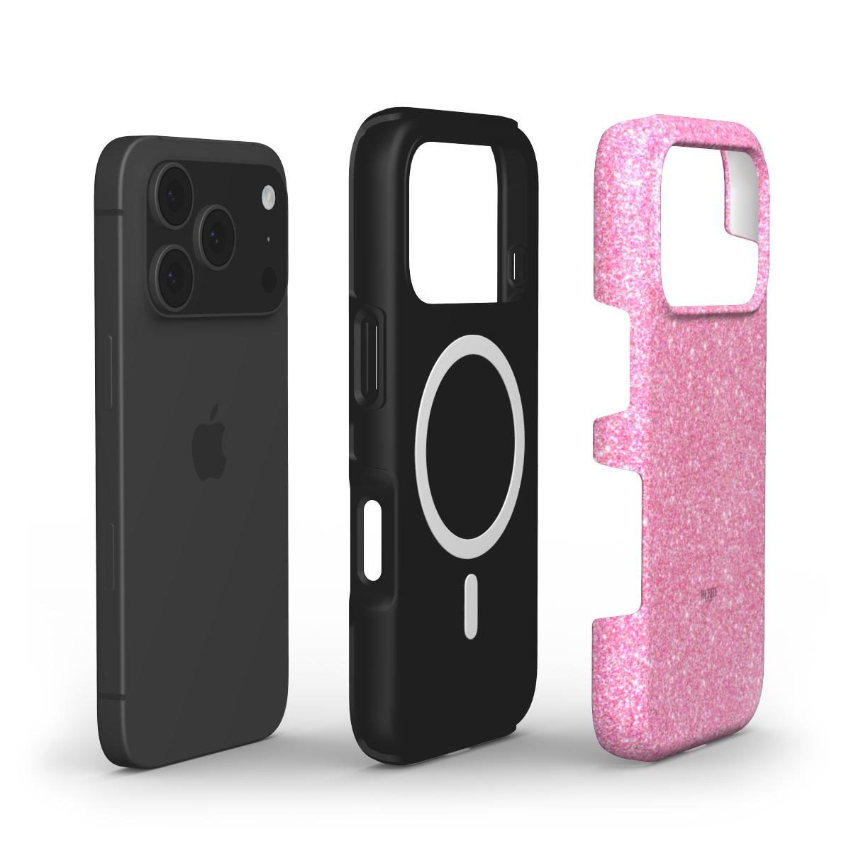 iPhone-Hülle mit glamourösem Design Farbe: Rosa – Pink Glam