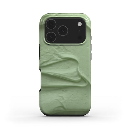 Funda para iPhone con suave patrón marmoleado color: verde matcha – Buttery Matcha