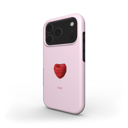 Funda para iPhone con motivo de rosas color: rosa palo – Raspberry Rose