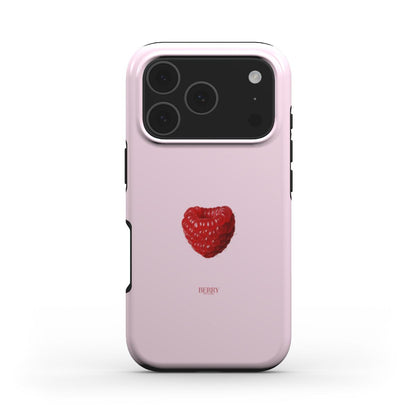 Funda para iPhone con motivo de rosas color: rosa palo – Raspberry Rose
