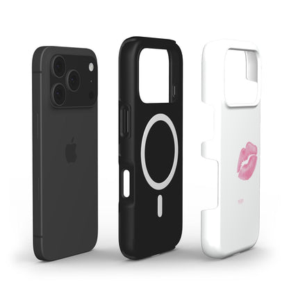 iPhone-skal med stilren design färg: rosa – XOXO Clean