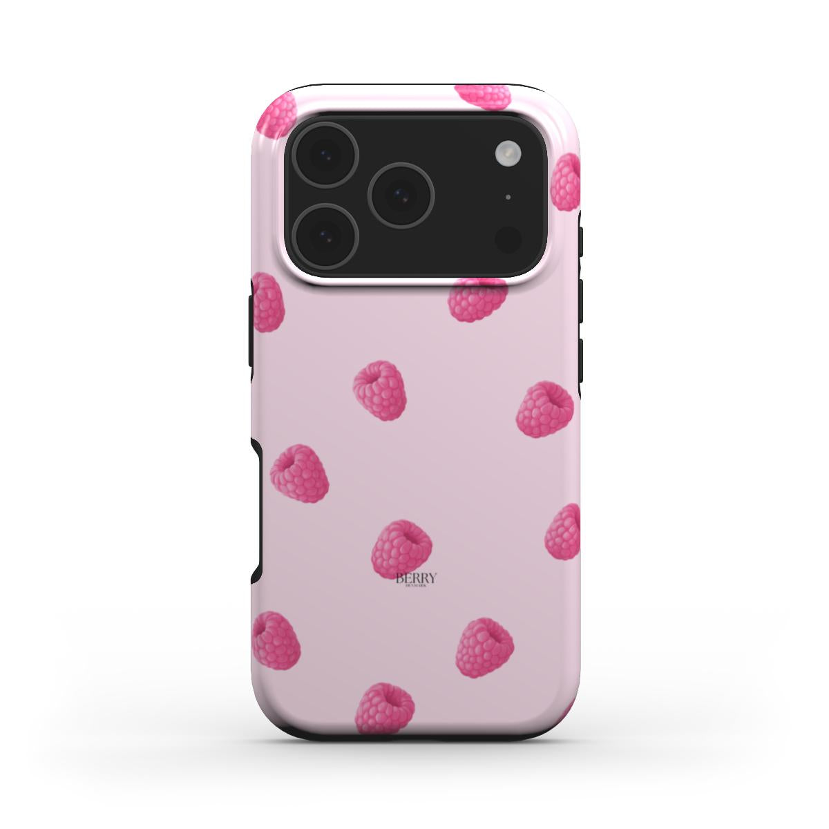 Rosa iPhone-cover med rosemotiv, designet Raspberry Kisses Rose