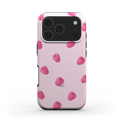 Rosa iPhone-cover med rosemotiv, designet Raspberry Kisses Rose