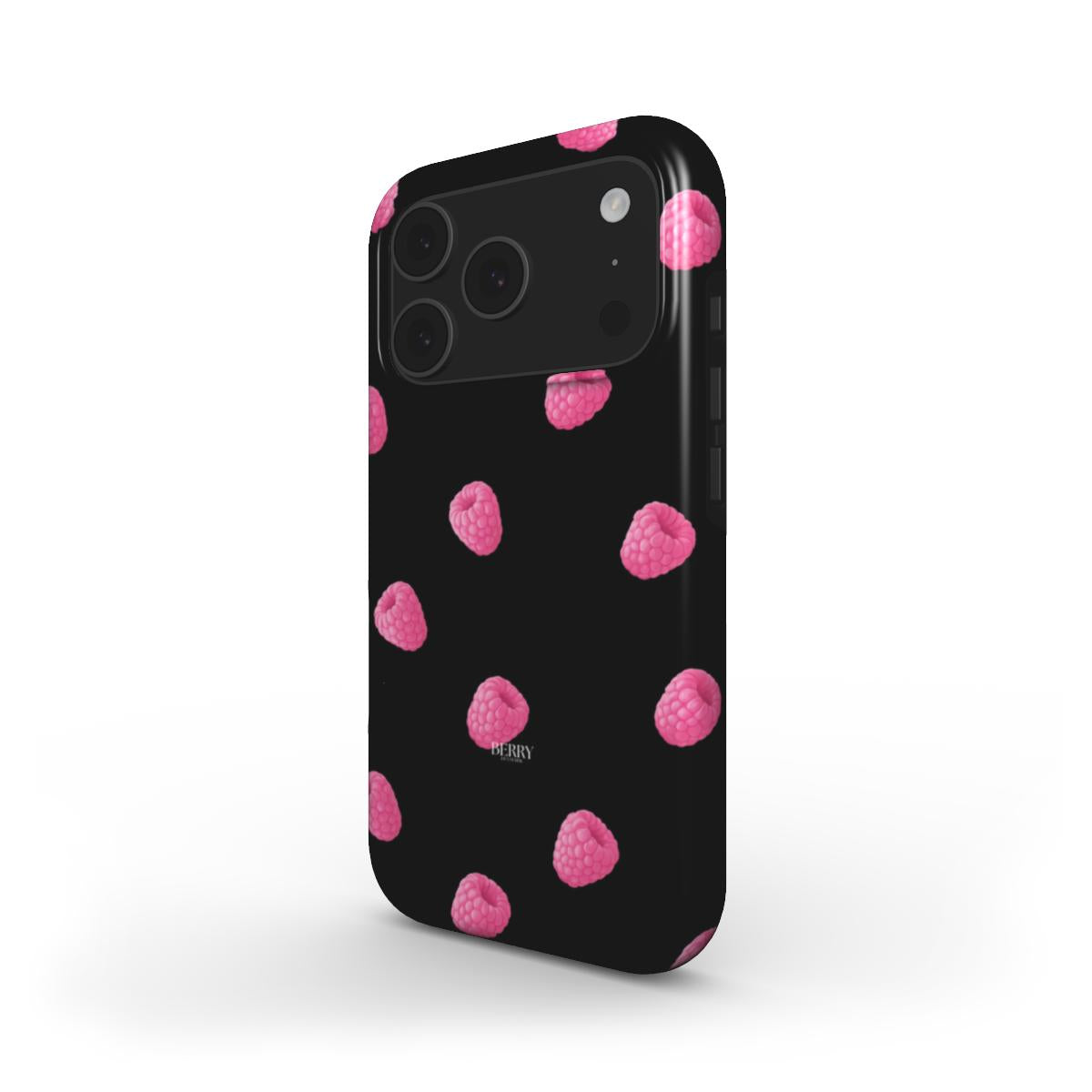 Funda para iPhone con diseño elegante color: rosa – Raspberry Kisses Midnight