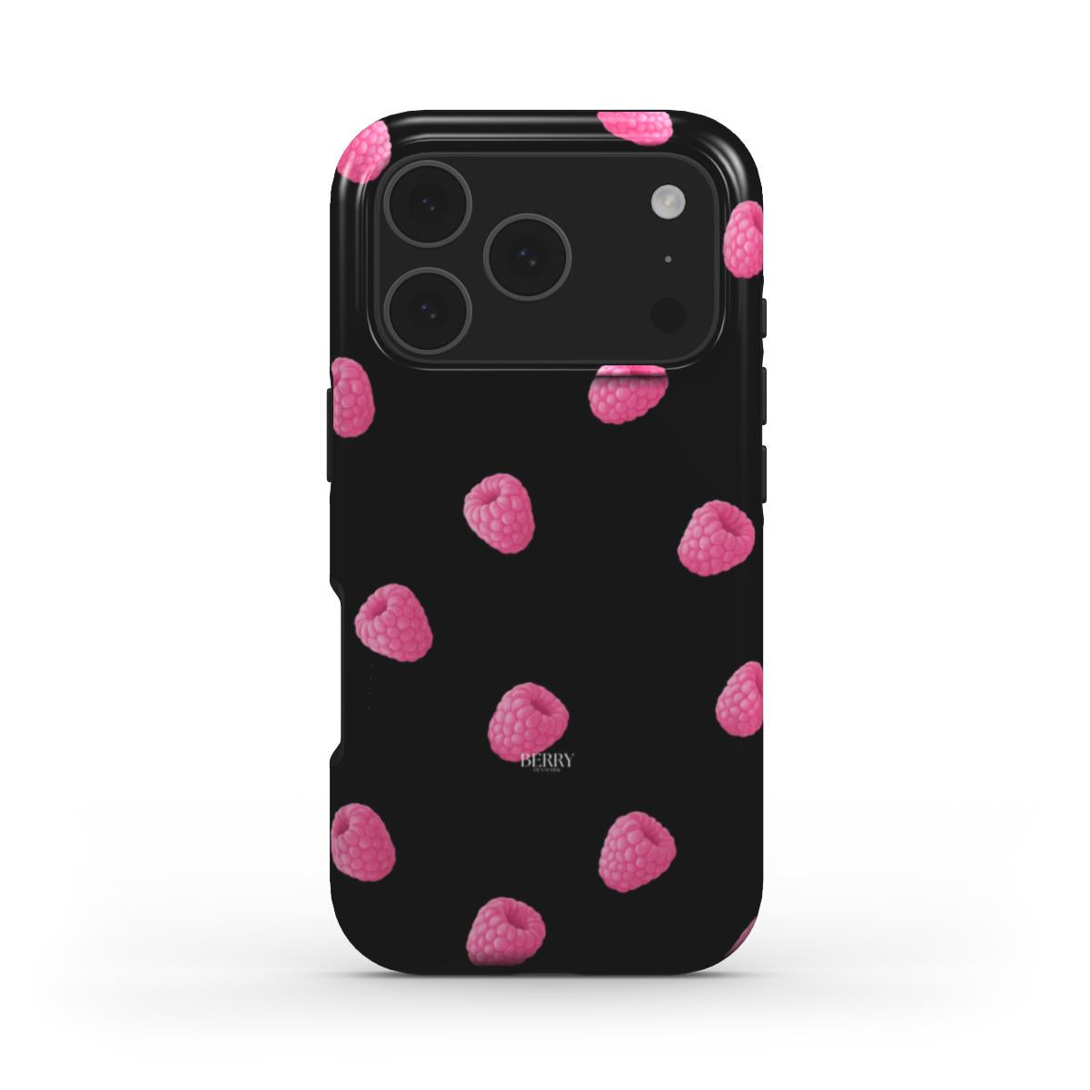 Funda para iPhone con diseño elegante color: rosa – Raspberry Kisses Midnight