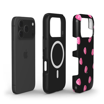 Funda para iPhone con diseño elegante para un estilo personal – Raspberry Kisses Midnight