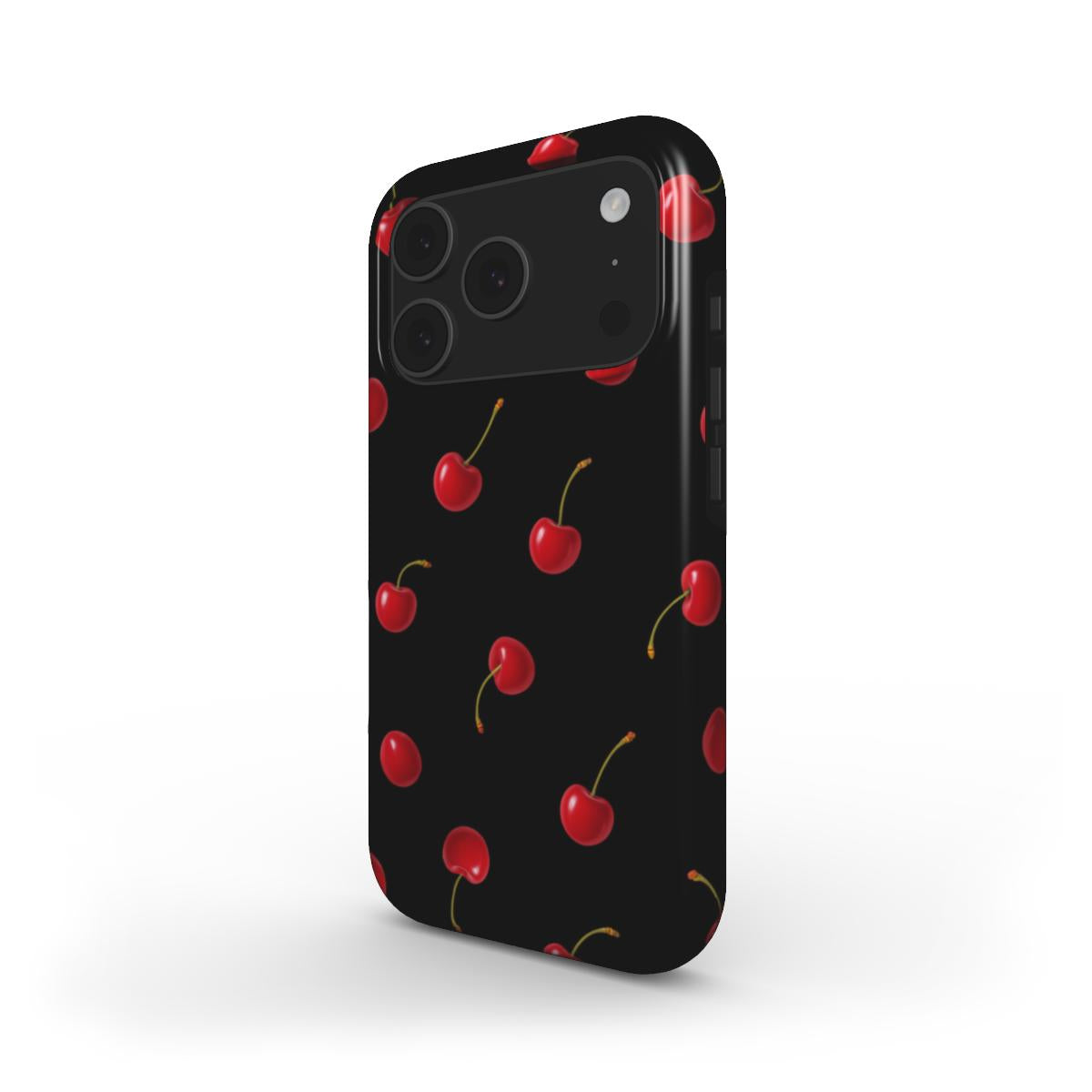 iPhone case with cherry motif – Cherry Kisses Midnight