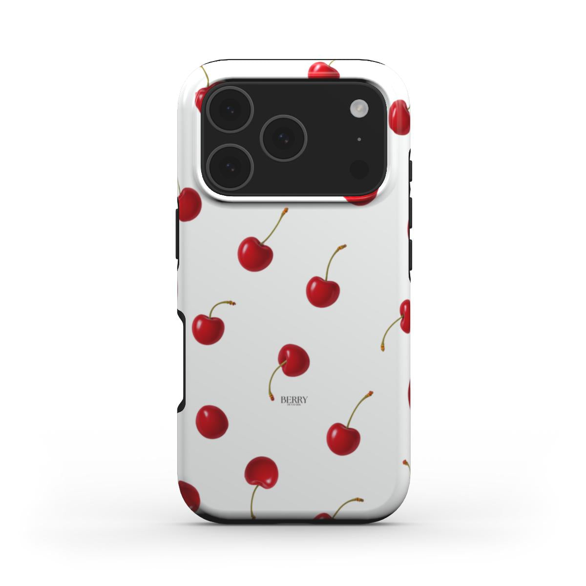 Funda para iPhone con motivo de cerezas – Cherry Kisses Clean