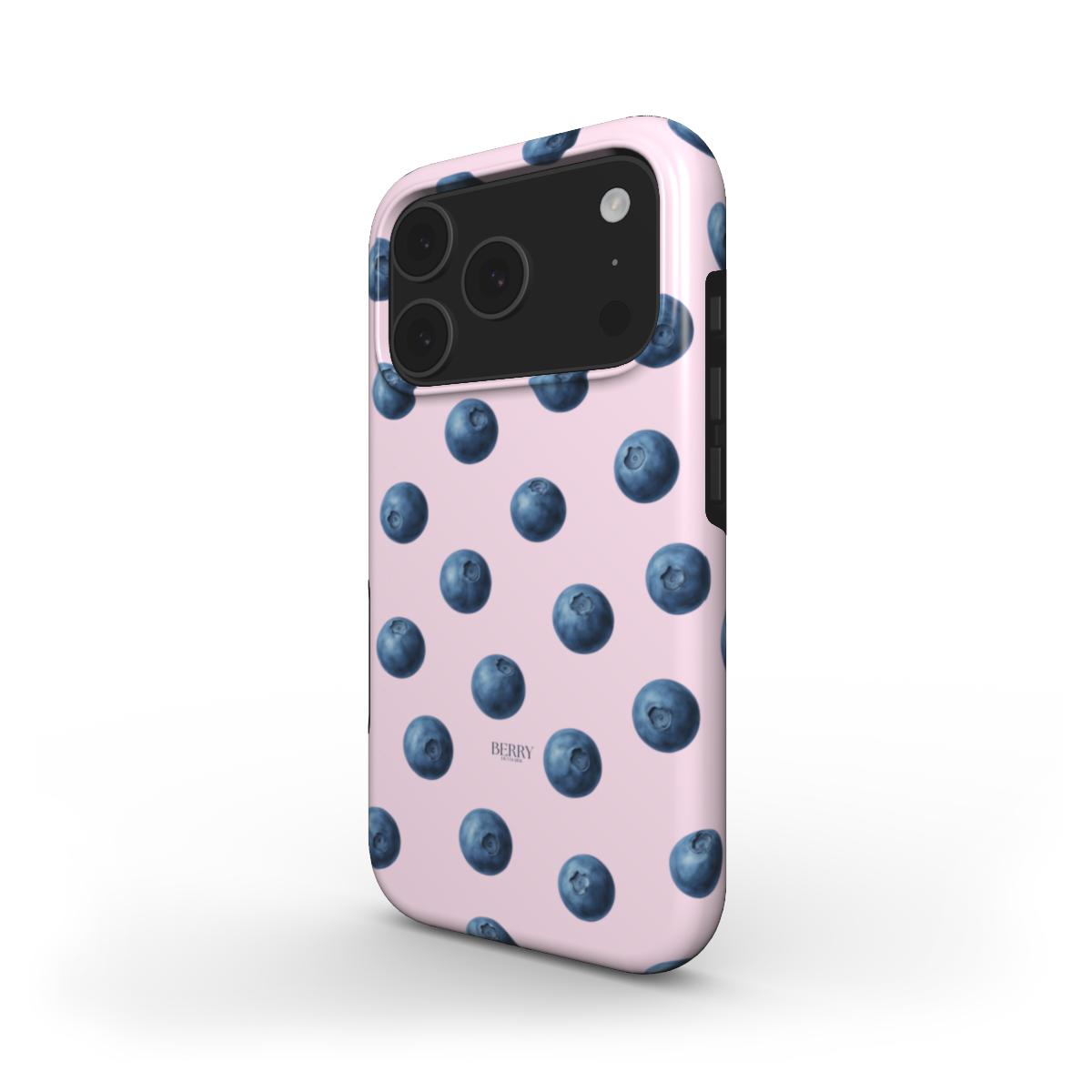 iPhone-hoesje met rozenmotief kleur: oudroze – Blueberry Kisses Rose