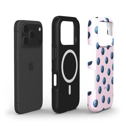 iPhone-hoesje met rozenmotief kleur: oudroze – Blueberry Kisses Rose