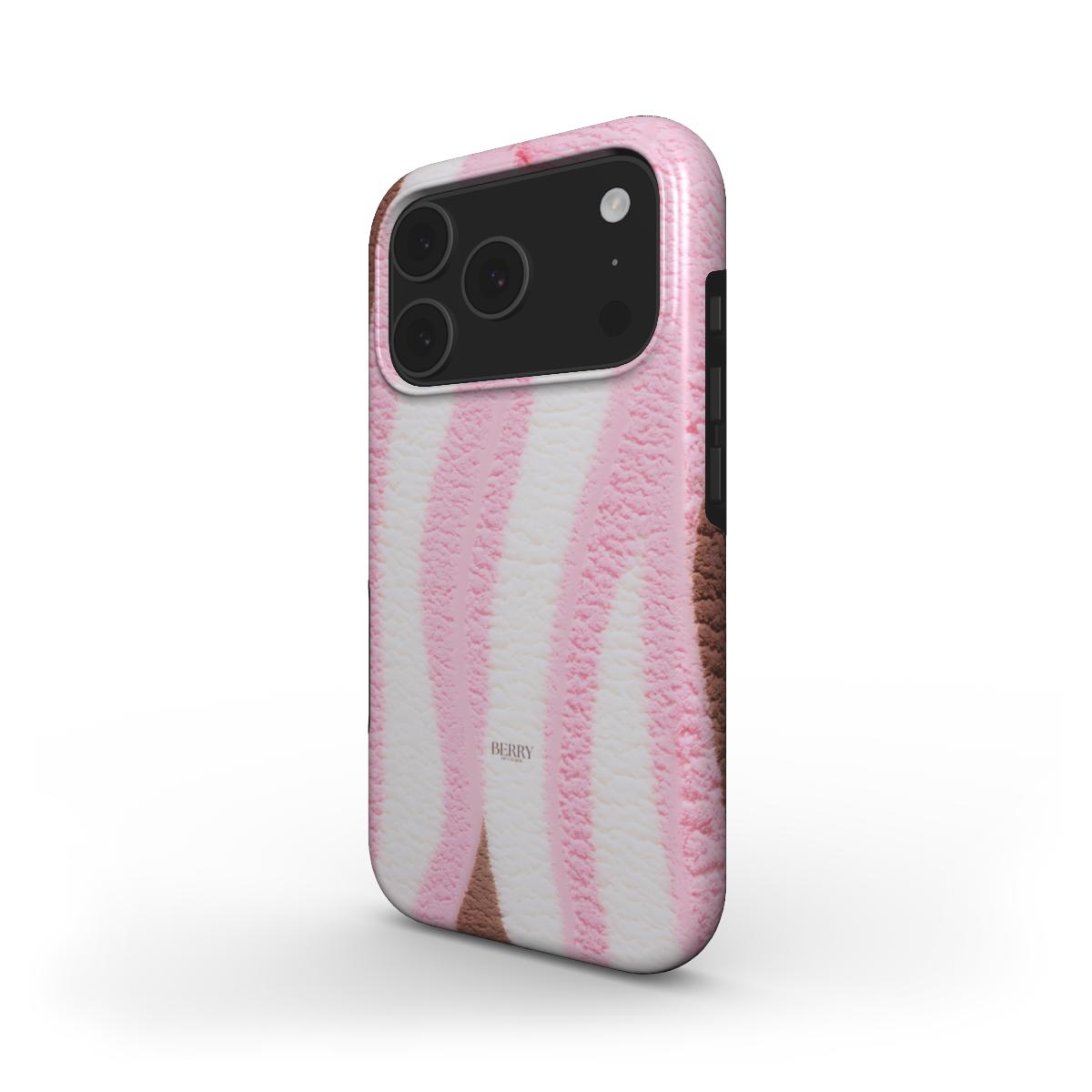 iPhone-skal med stilren design – Tricolore Berry