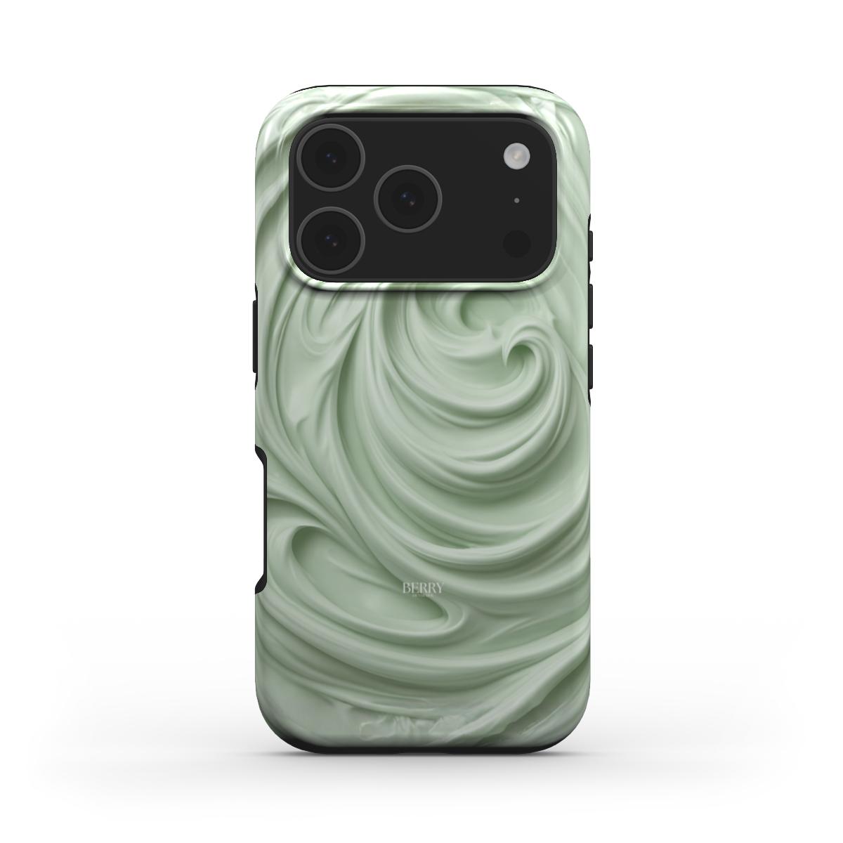 iPhone-skal med stilren design färg: matchagrön – Creamy Matcha