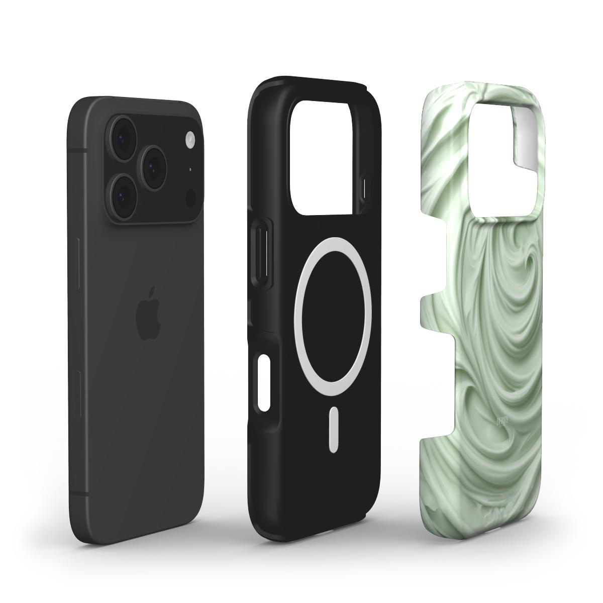 iPhone-skal med stilren design färg: matchagrön – Creamy Matcha