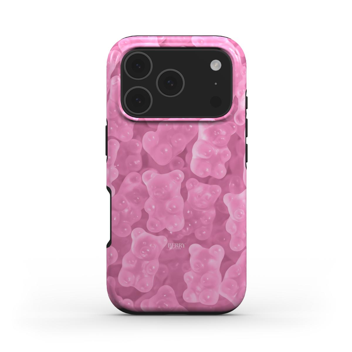 Funda para iPhone con diseño elegante color: rosa – Gummy iPhone MagSafe
