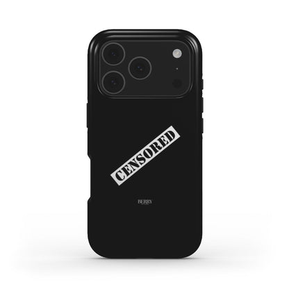 iPhone-skal med stilren design färg: röd – Censored Midnight