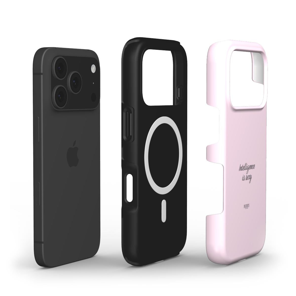 Intelligence is sexy Rose – ローズピンクのバラ柄のiPhoneケース