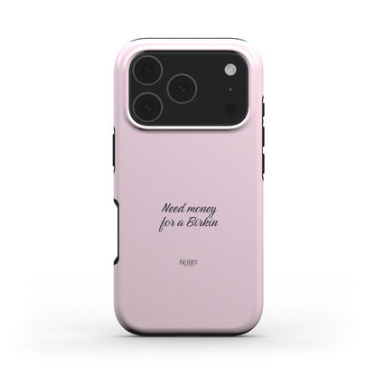 iPhone-skal med rosmotiv färg: rosenrosa – Need Money For A Birkin Rose