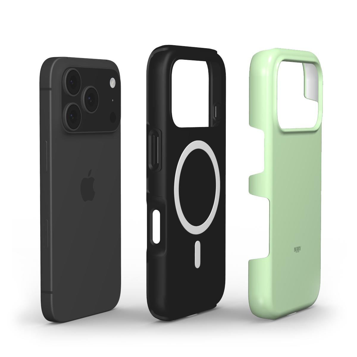 iPhone case with decorative design in matcha green – Matcha