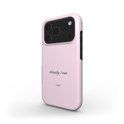 Funda para iPhone con motivo de rosas color: rosa palo – Actually, I Can Rose