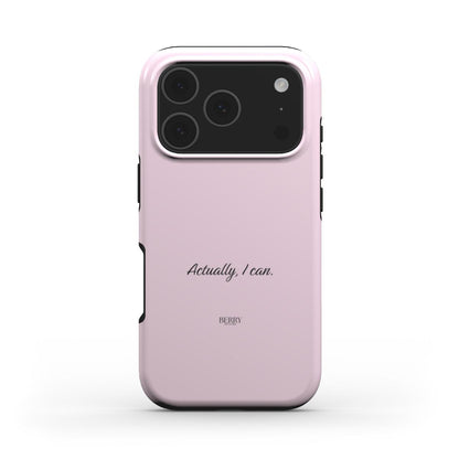 Funda para iPhone con motivo de rosas color: rosa palo – Actually, I Can Rose