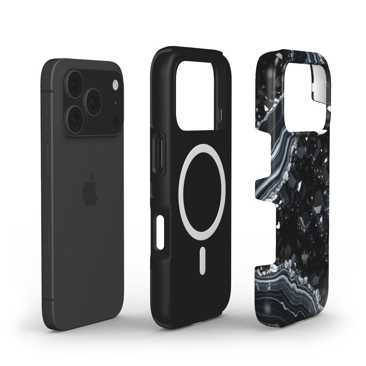 iPhone-Hülle mit glamourösem Design – Black Diamond iPhone MagSafe
