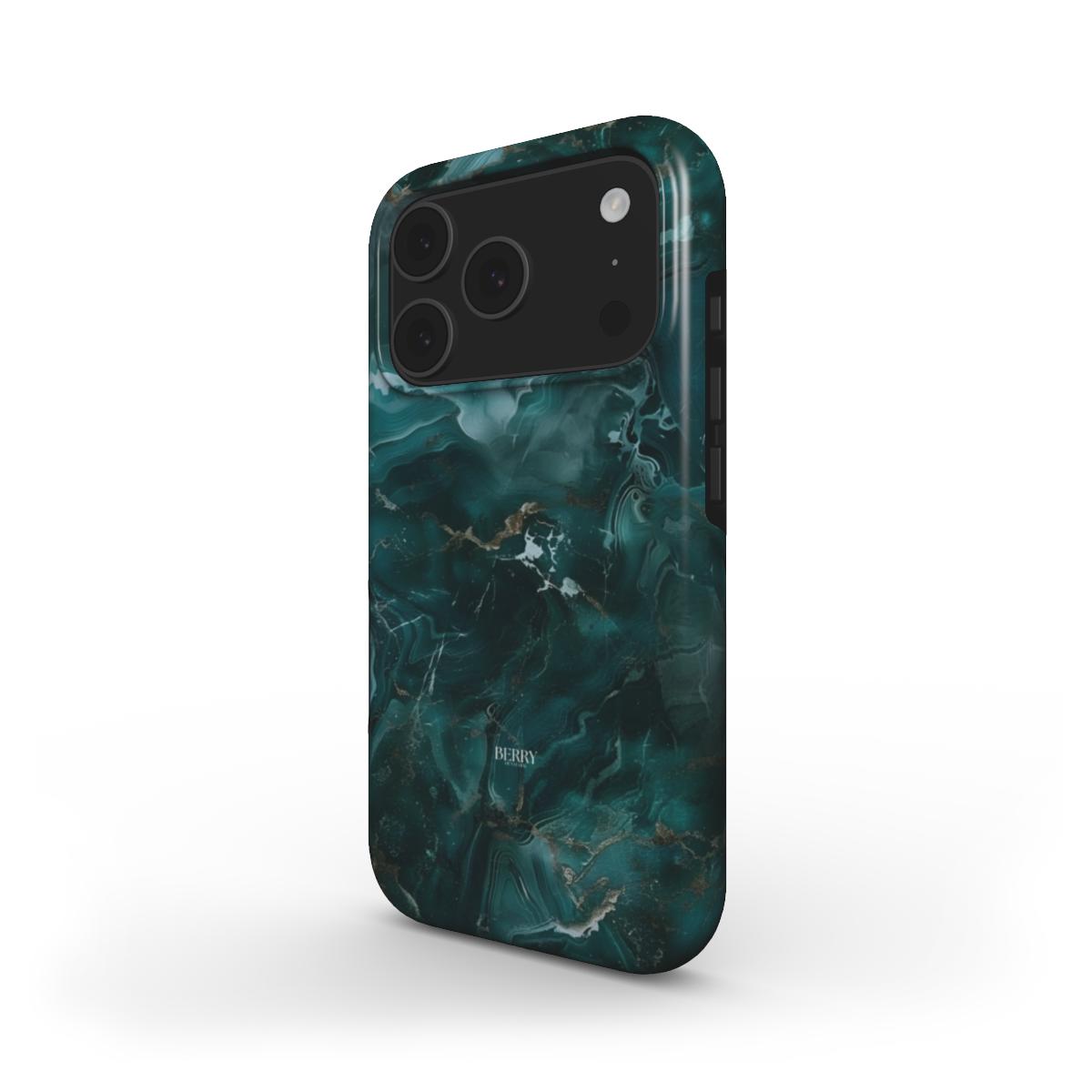 Funda para iPhone con patrón de mármol – Emerald Marble Quartz iPhone MagSafe