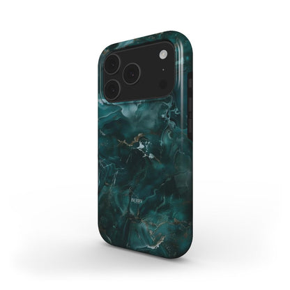 Funda para iPhone con patrón de mármol – Emerald Marble Quartz iPhone MagSafe