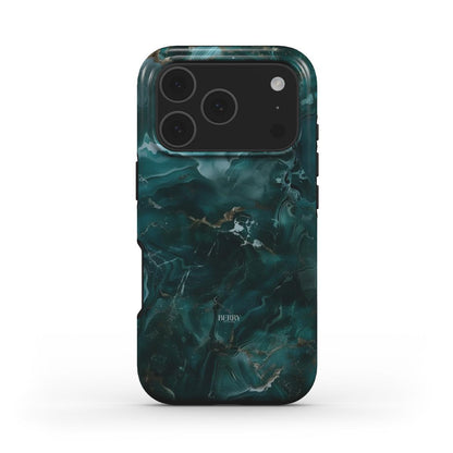 Funda para iPhone con patrón de mármol – Emerald Marble Quartz iPhone MagSafe