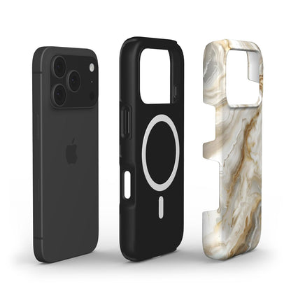 iPhone-Hülle mit Marmormuster – Desert Marble Quartz iPhone MagSafe