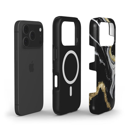 Θήκη iPhone με λαμπερό σχέδιο – Midnight Gold iPhone MagSafe