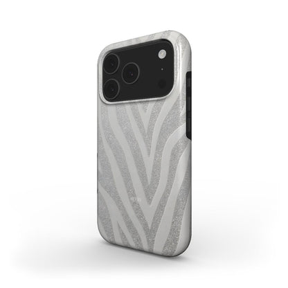iPhone-deksel med glamorøst design – Glam Zebra iPhone MagSafe