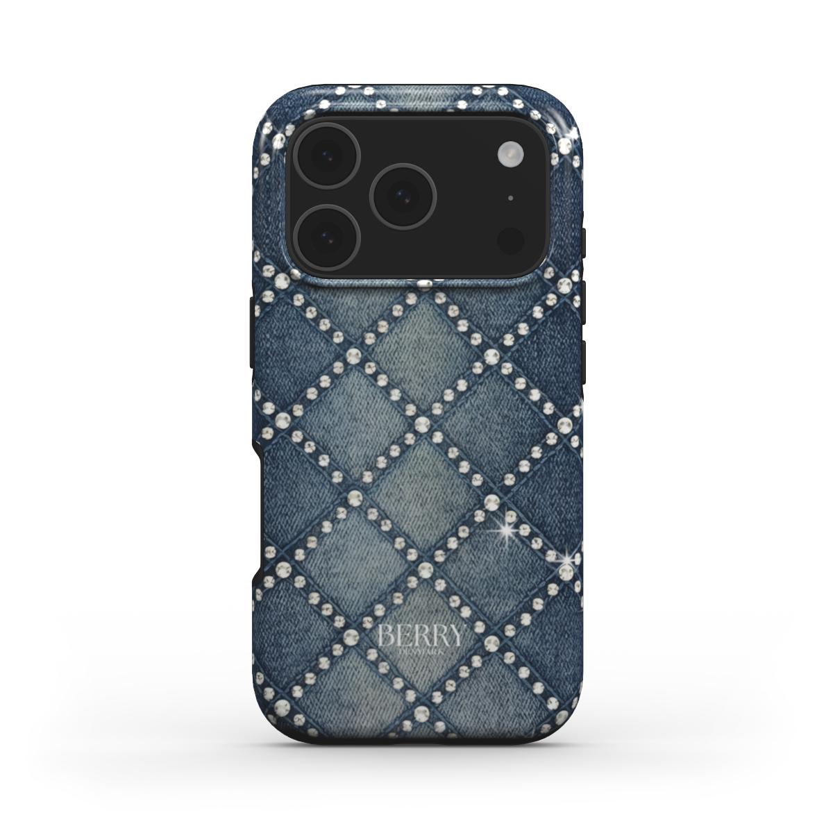 iPhone case with decorative pattern – 00's Denim iPhone MagSafe